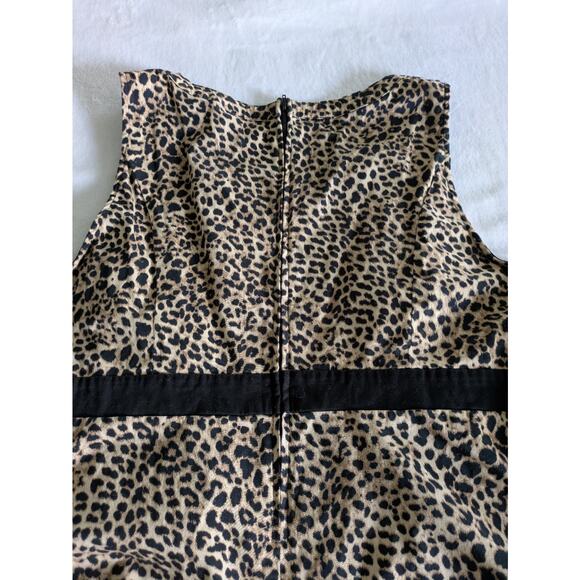 Torrid Blouse Size 3 (3X) Sleeveless Animal Print Plus Womens Leopard Officewear - Picture 7 of 9